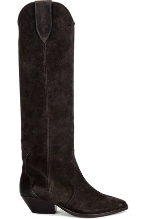Isabel Marant Denvee Suede Boot in - Black. Size 36 (also in 38).