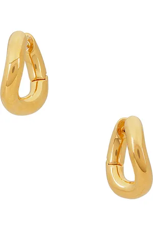 Balenciaga Loop Earrings in - Metallic Gold. Size all.