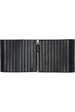 Alaïa Striped Corset Belt in - Black. Size 85 (also in ).