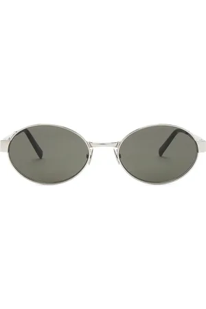 Saint Laurent SL 692 Sunglasses in - Metallic Silver. Size all.