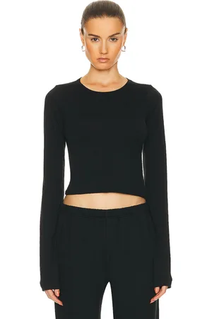 ÉTERNE Long Sleeve Baby Tee in - . Size L (also in XS, S, XL).