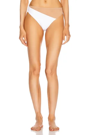 Norma Kamali Snake Mesh Bottom Swimsuit in - White. Size L (also in XS).