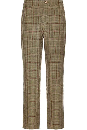 WAO Plaid Trouser in - Brown. Size 28 (also in 30).