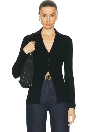 Guest In Residence Rib Button Cardigan in - . Size S (also in ).