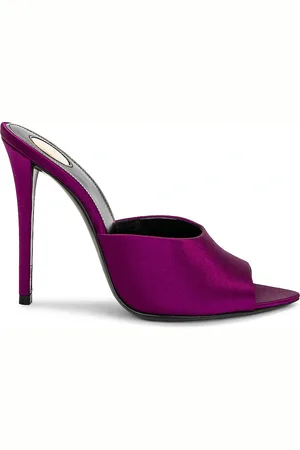 Saint Laurent Goldie Mule Sandal in - Purple. Size 36 (also in 36.5, 37, 37.5, 39, 39.5).