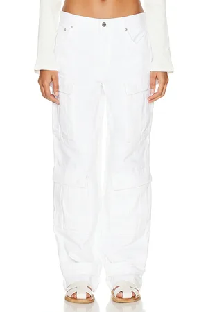 GRLFRND Lex Cargo Jean in - White. Size 26 (also in 28, 29, 32).