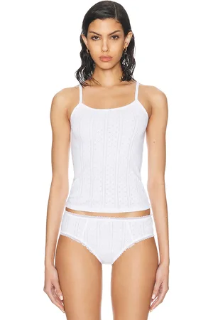 Cou Cou Intimates The Regular Picot Tank Top in - . Size L (also in XS, S, M, XL).