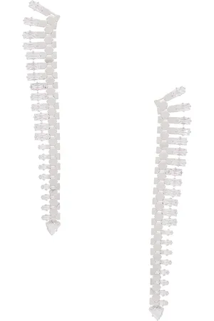 Retrofete X Keren Wolf Snakeskin Crystal Earring in - Metallic . Size all.