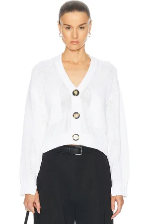 Proenza Schouler Sofia Cardigan in - White. Size L (also in ).