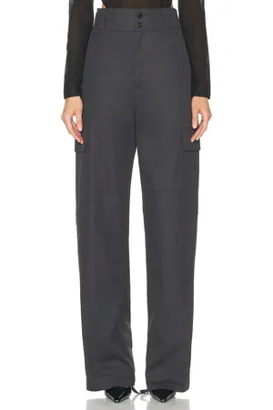 Saint Laurent Wide Leg Pant in - Grey. Size 36 (also in 38, 40, 42).