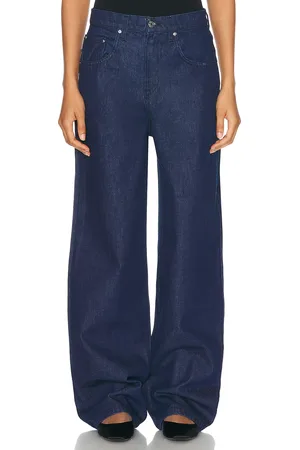 GRLFRND Enya Drop Rise Jean in - Denim-Dark. Size 23 (also in 24, 25, 26, 27, 28).