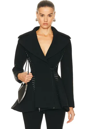 Alaïa Fitted Jacket in Noir in - Black. Size 34 (also in 36).