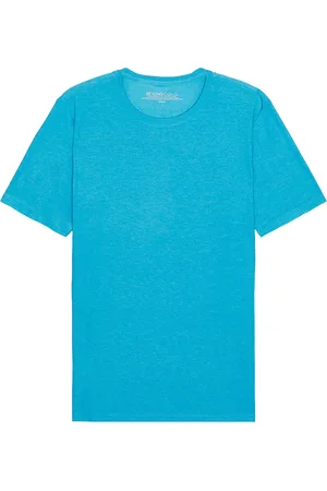 Beyond Yoga Always Beyond Crew Tee 2.0 in - Blue. Size XL/1X (also in ).