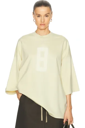 FEAR OF GOD Embroidered 8 Milano Tee in - Cream. Size M (also in ).