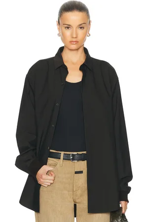 FEAR OF GOD Half Placket Shirt in - Brown. Size XL/1X (also in ).