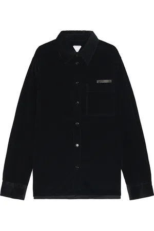 Bottega Veneta Light Cotton Corduroy Shirt in - Blue. Size 52 (also in ).