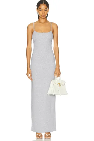 GRLFRND Rib Cami Maxi Dress in - Grey. Size XL (also in ).
