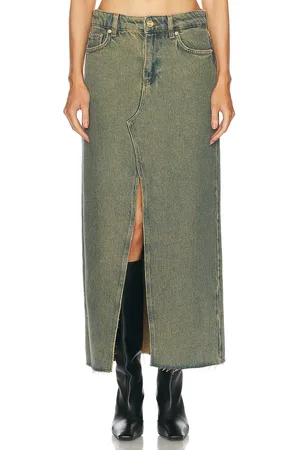 Ganni Maxi Skirt in - Denim-Dark. Size 36 (also in ).