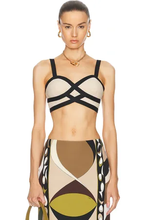 Emilio Pucci Crop Tank Top in - Cream. Size L (also in ).