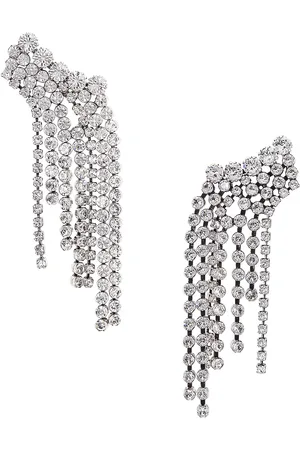 Isabel Marant Fringe Earrings in - Metallic Silver. Size all.
