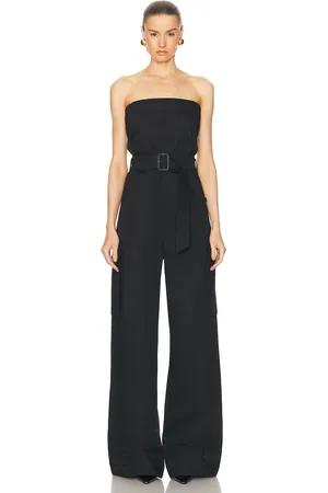 Saint Laurent Strapless Jumpsuit in - Black. Size 40 (also in ).