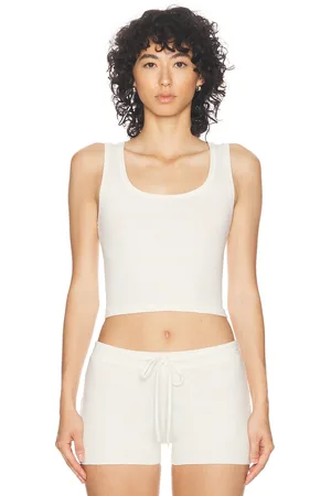 ÉTERNE Square Neck Tank Top in - . Size L (also in M, XL).