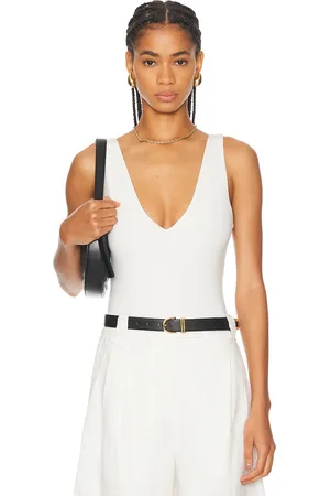 SANS FAFF Plunge V Bodysuit in - . Size L (also in M, S, XS).