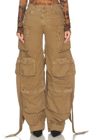 The Attico Long Cargo Pant in - Tan. Size 38 (also in ).