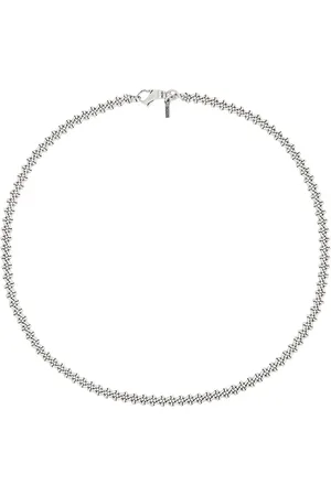 EMANUELE BICOCCHI Essential Knotted Chain Necklace in - Metallic Silver. Size all.