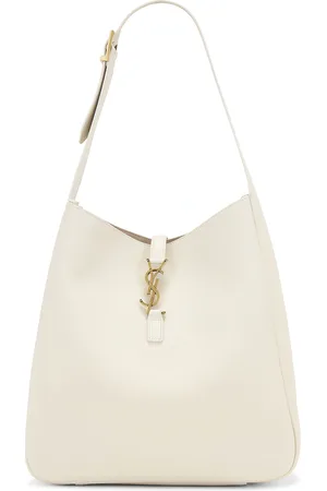 Saint Laurent Large Le 5 A 7 Supple Shoulder Bag in - Ivory. Size all.