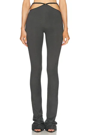 The Attico Cut-out Flare Pant in - Black. Size 38 (also in ).