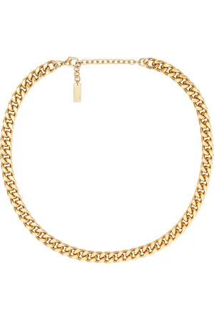 Saint Laurent Court Necklace in - Metallic Gold. Size all.
