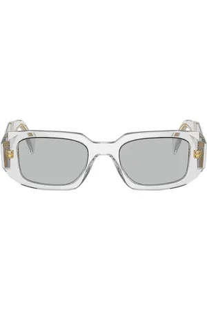 Prada Rectangle Sunglasses in - White. Size all.