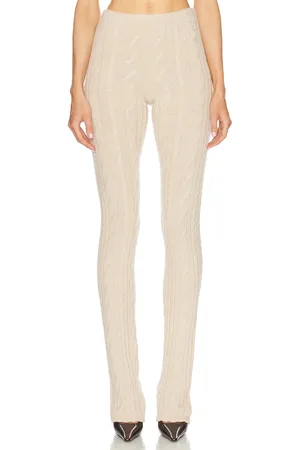 BLUMARINE Knit Pant in - Beige. Size L (also in S).