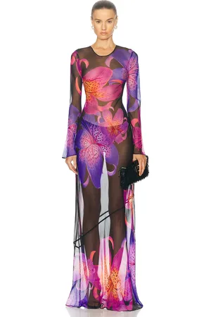 Retrofete Vienna Silk Dress in - Purple. Size XS (also in ).