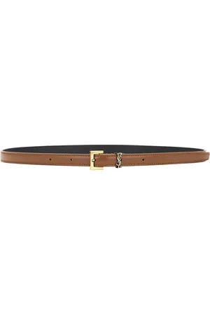 Saint Laurent Leather Belt in - Brown. Size 65 (also in 85).