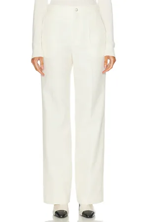 Moncler Straight Leg Pant in - White. Size 40 (also in 42).