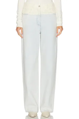 Givenchy Mixed Denim Wide Leg in - Denim-Light. Size 25 (also in ).