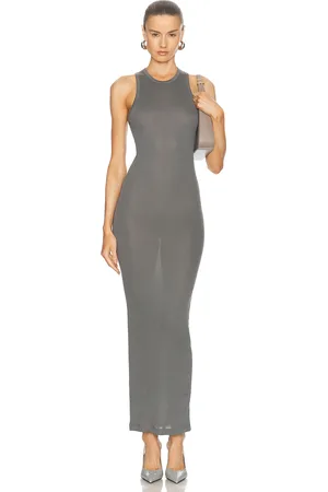 WARDROBE.NYC Tank Column Dress in - Grey. Size L (also in M, XL).
