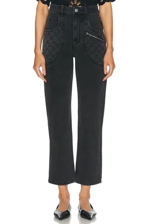 Isabel Marant Casandre Straight Leg in - Black. Size 34 (also in 38).