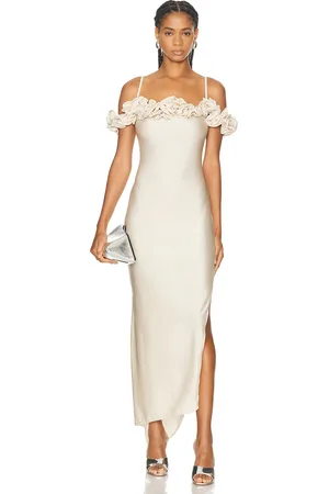 COPERNI Ruffle Dress in - Beige. Size L (also in M, S, XS).