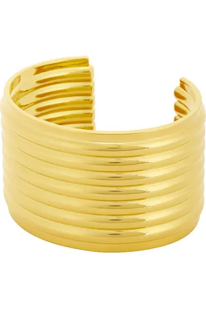 Saint Laurent Cuff Bracelet in - Metallic Gold. Size L (also in ).