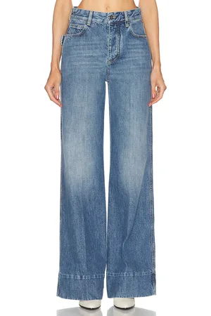 Bottega Veneta Wide Leg in - Denim-Medium. Size 34 (also in 40).