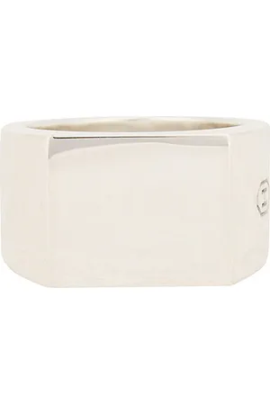 Hatton Labs Signet Ring in - Metallic Silver. Size 7 (also in 9 1/2).