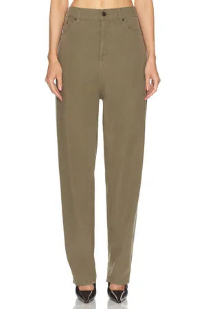 Saint Laurent Straight Leg Trouser in - Olive. Size 25 (also in 26, 27, 28, 29, 30).