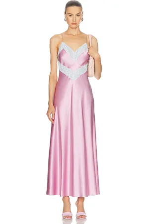 LOVESHACKFANCY Serita Dress in - Purple. Size M (also in XS).