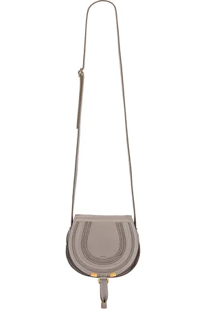 Chloé Small Marcie Grained Calfskin Saddle Bag in . Size all.