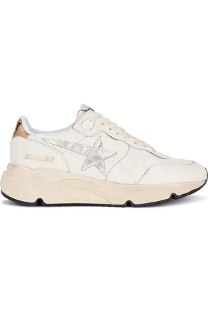 Golden Goose Running Sneaker in White Silver & Gold - White. Size 42 (also in ).