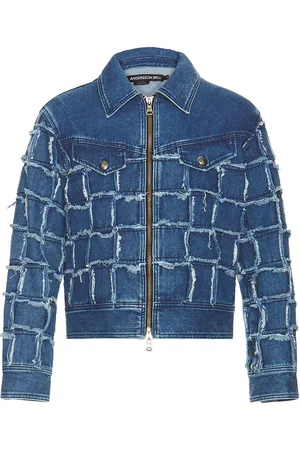 Andersson Bell New Patchwork Denim Jacket in - Denim-Medium. Size L (also in ).