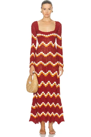 Escvdo Sumac Maxi Dress in - Rust. Size L (also in M, XS).